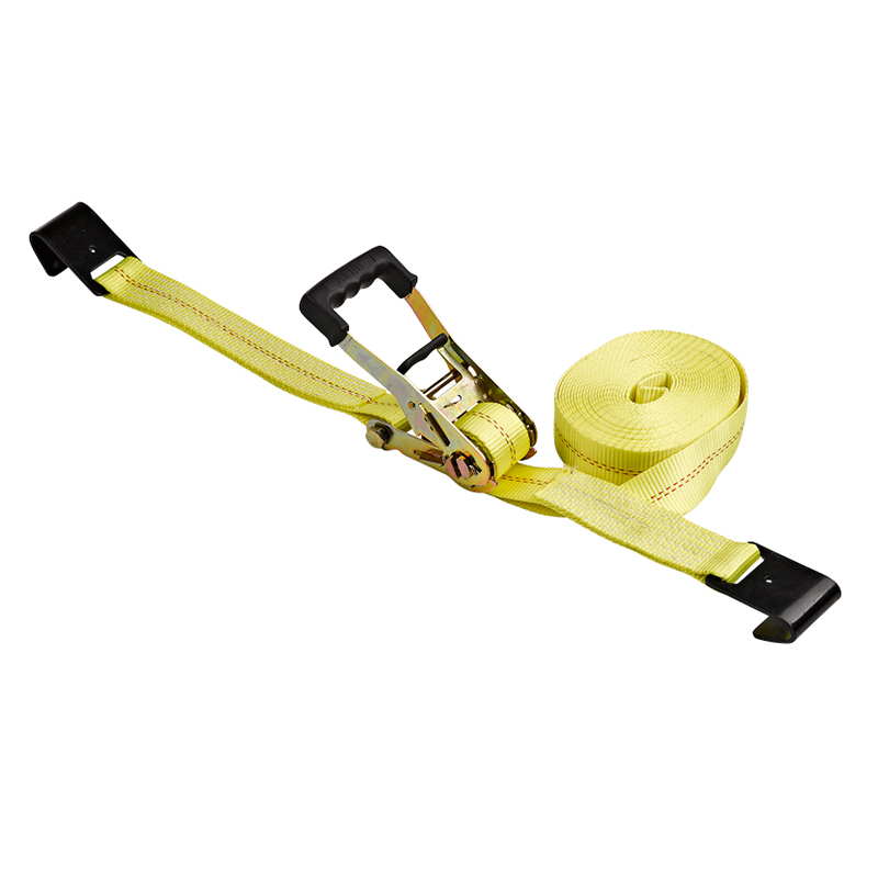 II inch 50mm * 5t 11000lbs Flat Hook ligabis descendit lorum Ratchet Tiedown