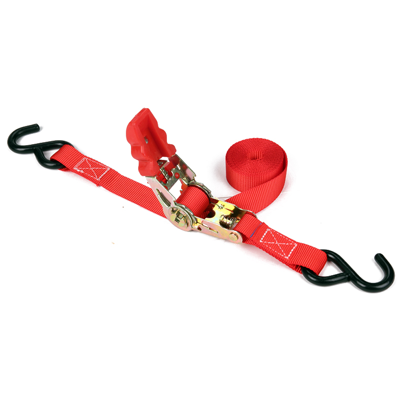 I inch 25mm 800kg Ratchet colligationem-descendit cum nigrum iactaret s hamo